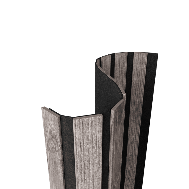 Акустическая  панель FLEX Ясень Дымчатый 2750×600 мм рейка 40х6 мм