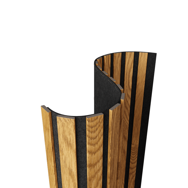 Акустическая  панель FLEX Дуб Золотой 2750×600 мм рейка 25х6 мм