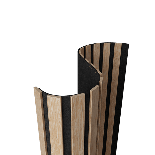 Акустическая  панель FLEX Ясень Тирамису 2750×600 мм рейка 25x6 мм