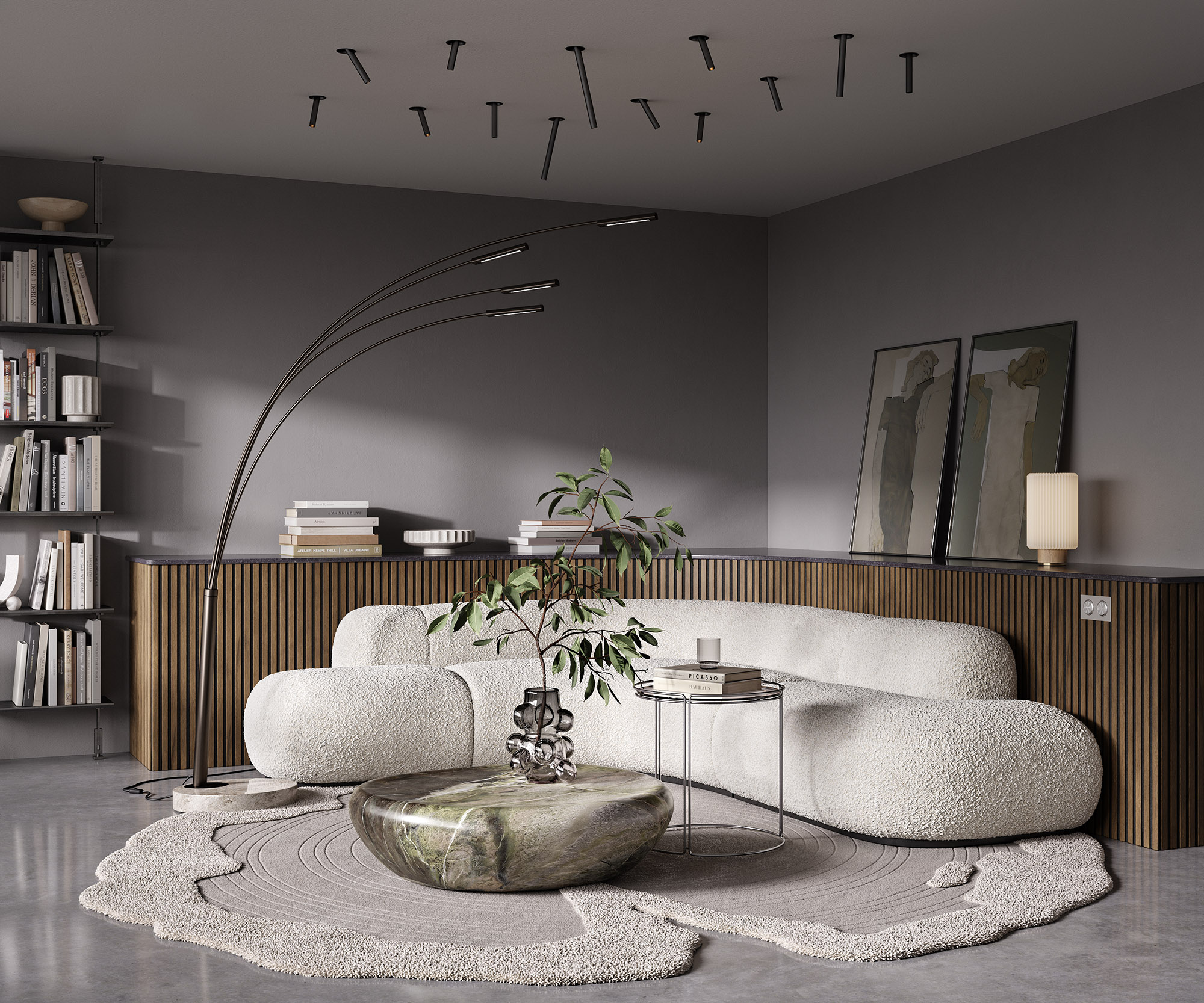 Акустическая  панель FLEX Дуб Муссон 1200×600 мм рейка 25х6 мм - фото 9