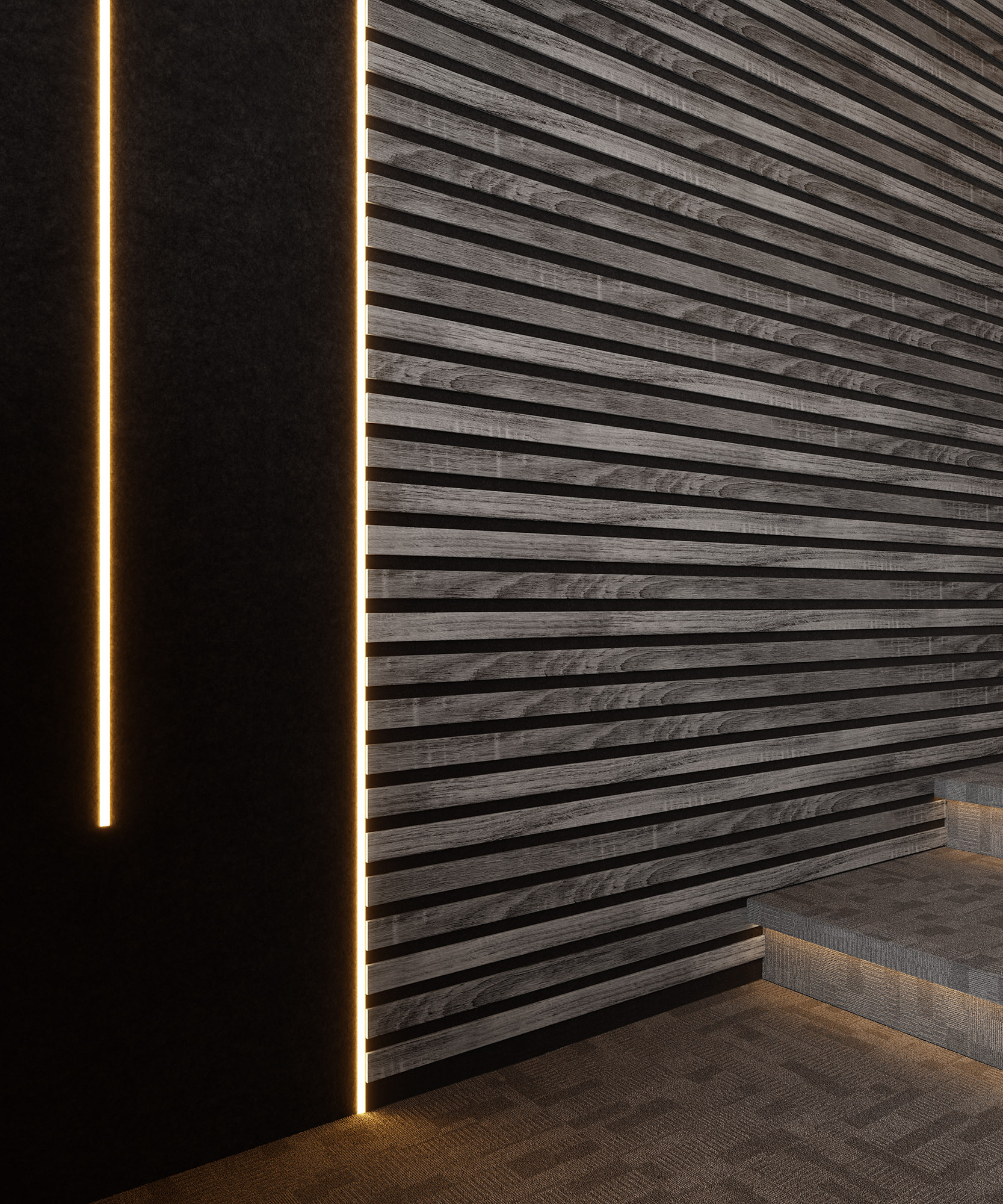 Акустическая  панель FLEX Дуб Рейн 2750×600 мм рейка 40х6 мм - фото 7