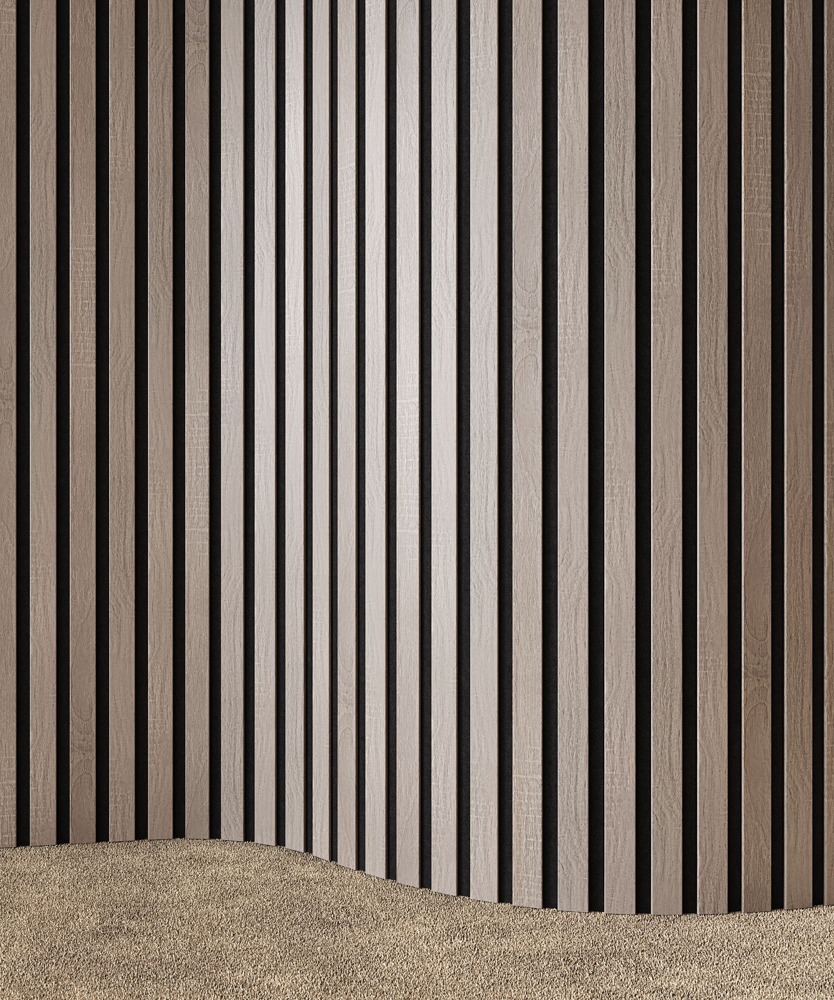 Акустическая  панель FLEX Дуб Кремовый 1200×600 мм рейка 40х6 мм - фото 8