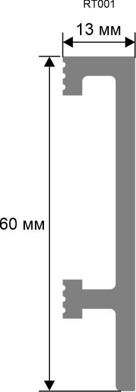 Плинтус. 2000×60×13 мм RT001 - фото 2