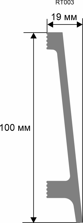 Плинтус. 2000×100×19 мм RT003 - фото 2