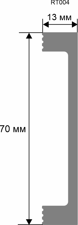 Плинтус. 2000×70×13 мм RT004 - фото 2