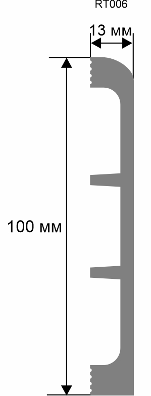 Плинтус. 2000×100×13 мм RT006 - фото 2