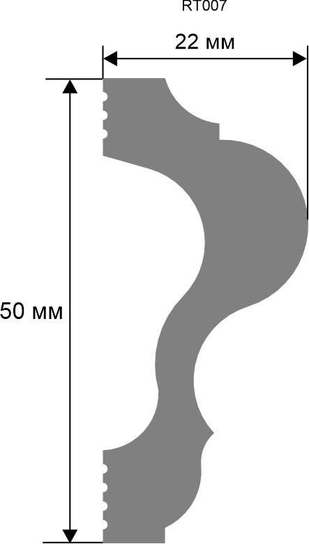 Молдинг. 2000×50×22 мм RT007 - фото 2