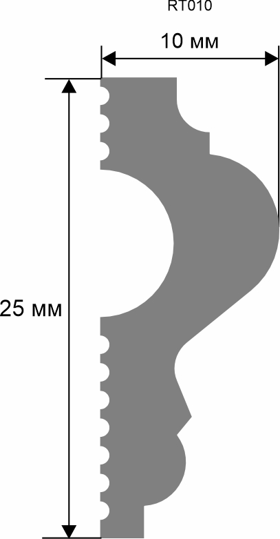 Молдинг. 2000×25×10 мм RT010 - фото 2