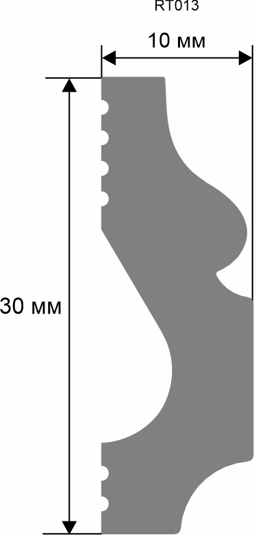 Молдинг. 2000×30×10 мм RT013 - фото 2