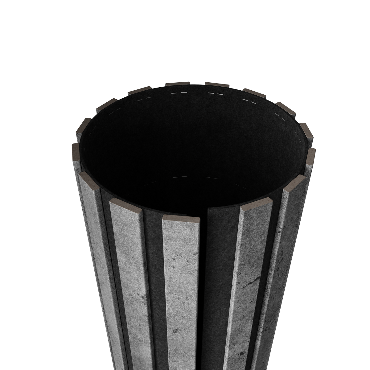 Акустическая  панель FLEX Бетон 2750×600 мм рейка 25х6 мм - фото 2