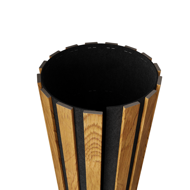 Акустическая  панель FLEX Дуб Золотой 2750×600 мм рейка 25х6 мм - фото 2