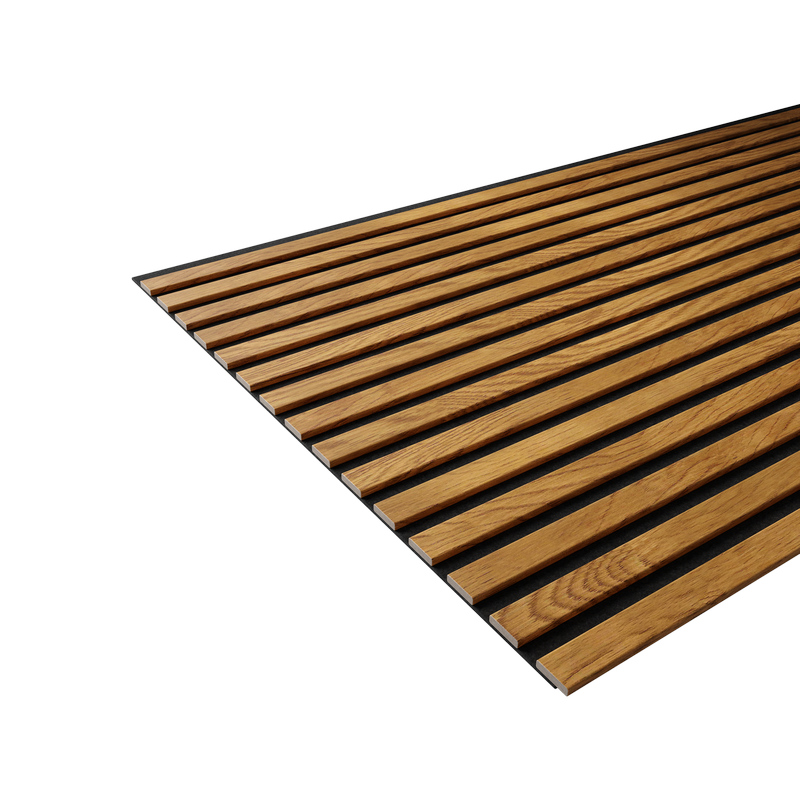 Акустическая  панель FLEX Дуб Золотой 2750×600 мм рейка 25х6 мм - фото 4