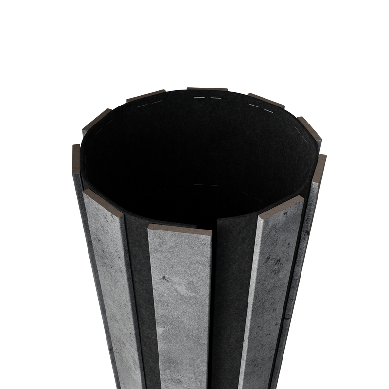 Акустическая  панель FLEX Бетон 2750×600 мм рейка 40х6 мм - фото 2