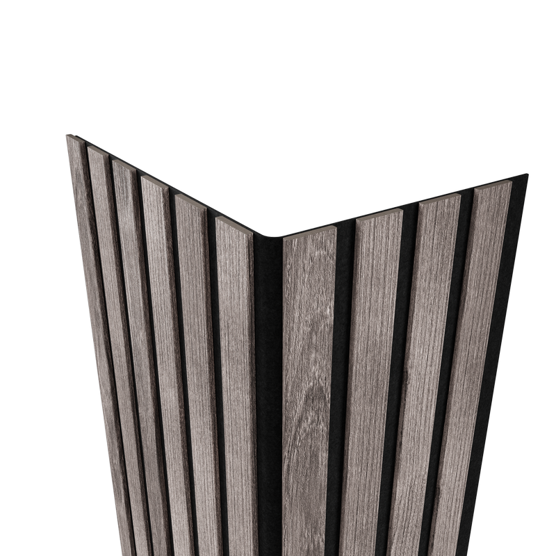 Акустическая  панель FLEX Ясень Дымчатый 1200×600 мм рейка 25х6 мм - фото 3