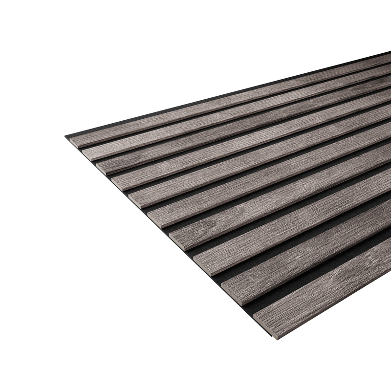 Акустическая  панель FLEX Ясень Дымчатый 1200×600 мм рейка 25х6 мм - фото 6