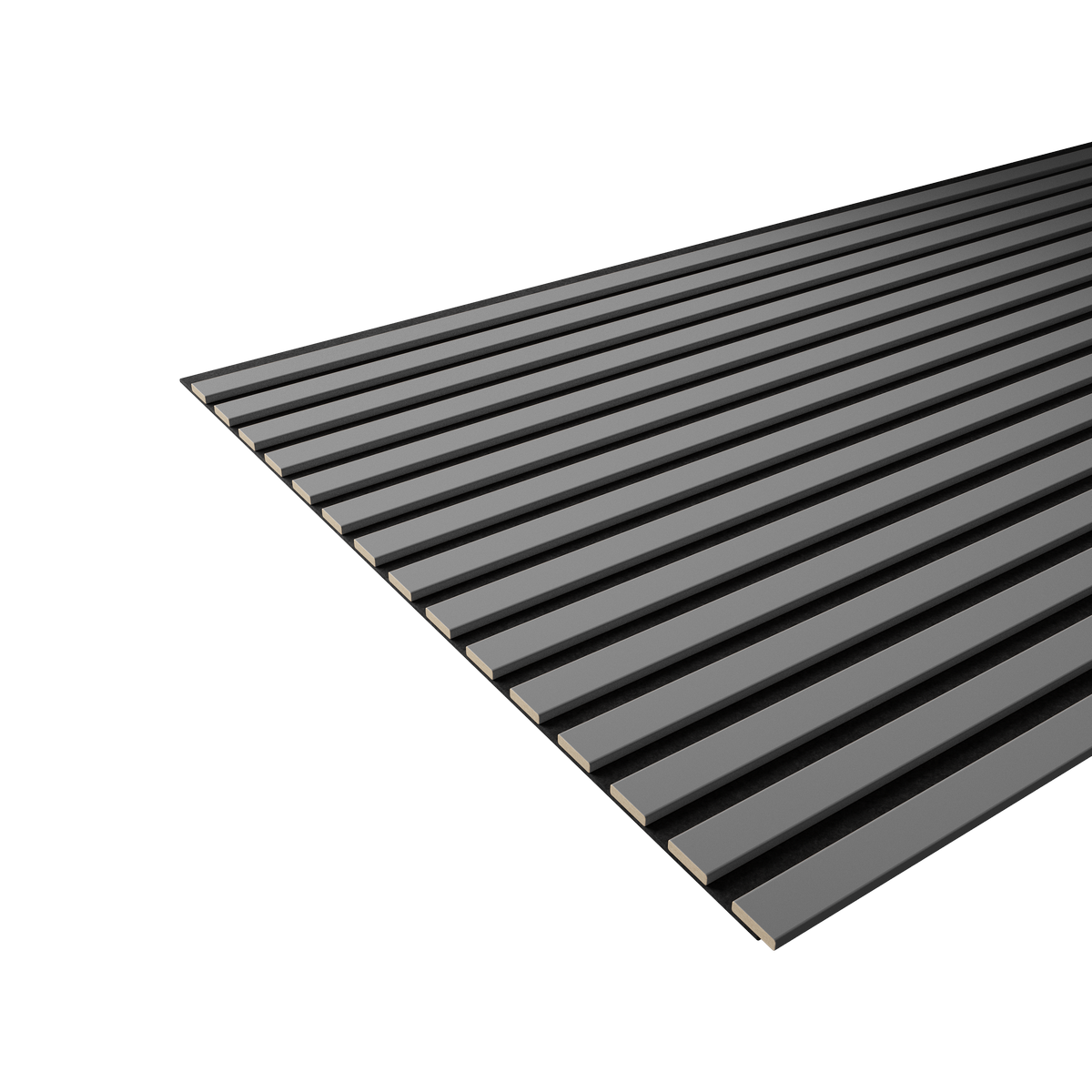 Акустическая  панель FLEX Темно-серый 1200×600 мм рейка 25х6 мм - фото 6