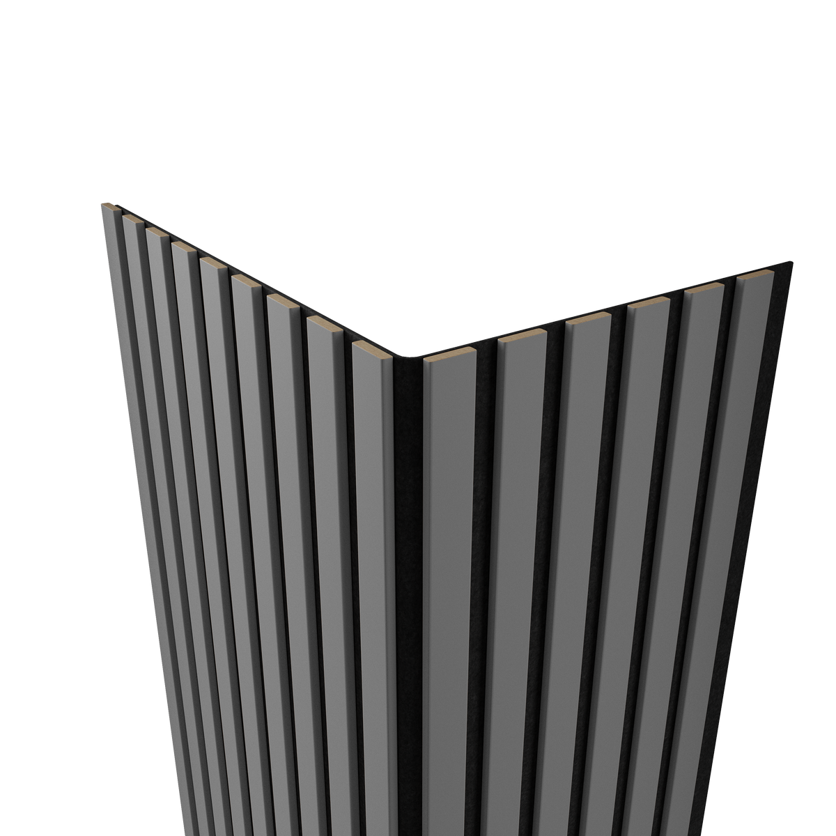 Акустическая  панель FLEX Темно-серый 2750×600 мм рейка 25x6 мм - фото 3