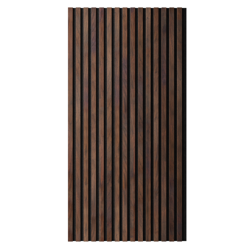 Акустическая  панель FLEX Дуб Барон темный 1200×600 рейка 25х6 мм - фото 4