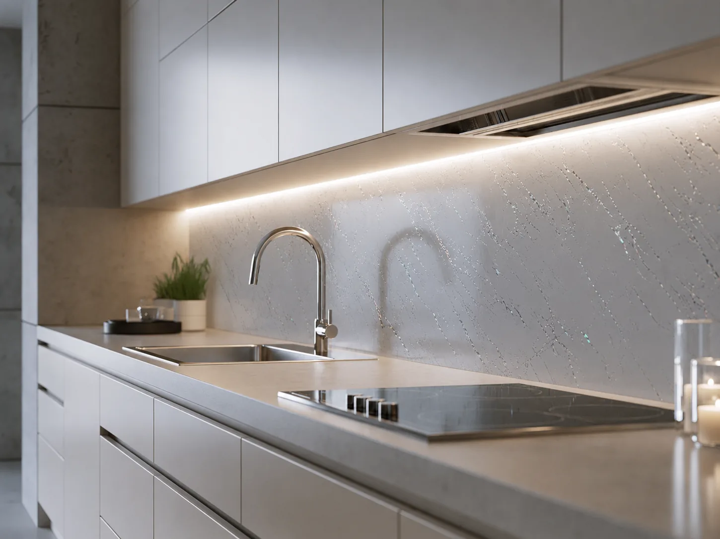 Стеновая панель Гибкий Мрамор Venice Silver | Серебро Венеции - фото 2