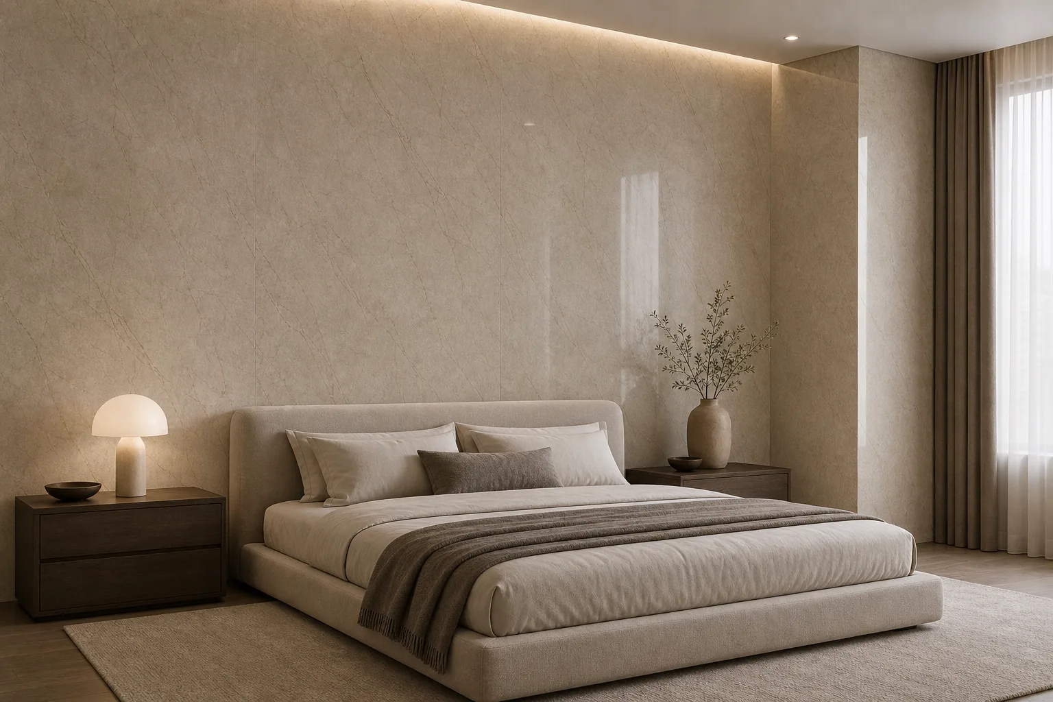 Стеновая панель Гибкий Мрамор Marvel Beige | Бежевый Мрамор - фото 2